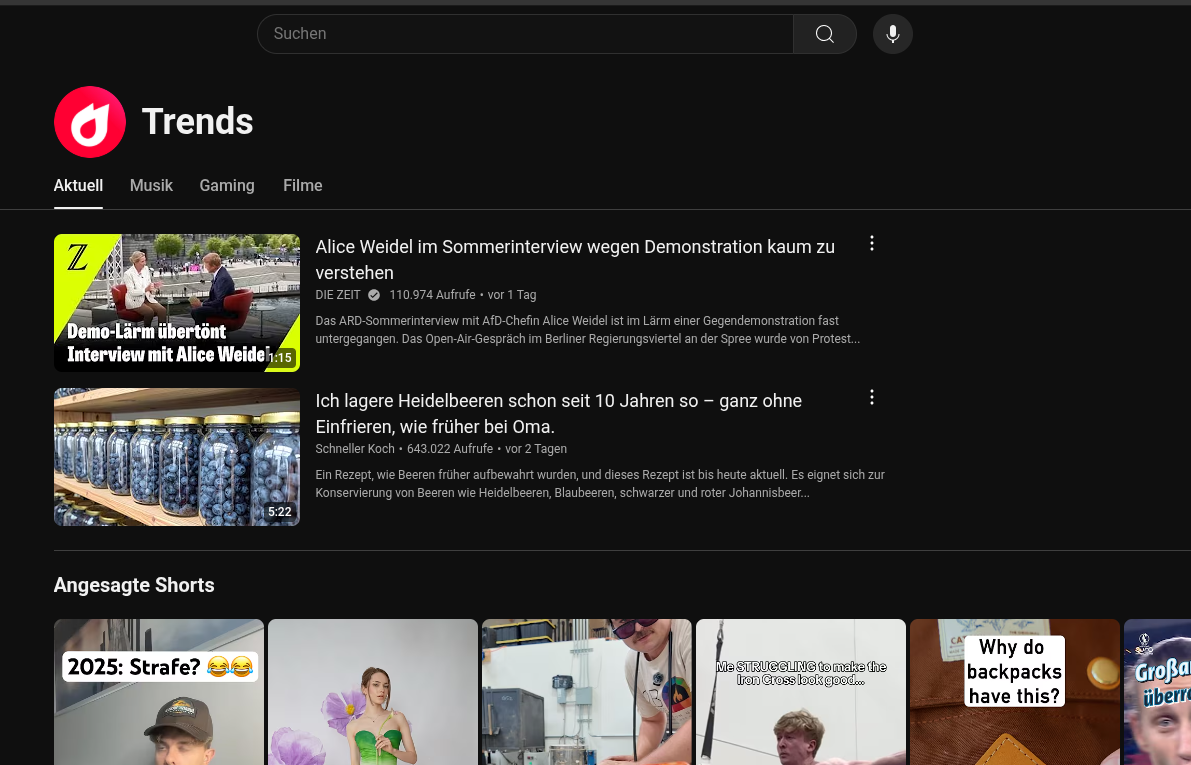 YouTube schafft Trending Page ab